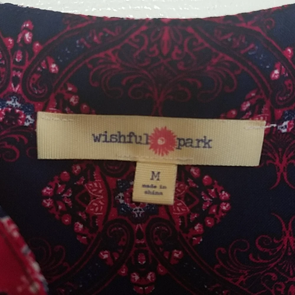 Wishful Park Sleeveless Dress with Elephant and Deco Print Size M